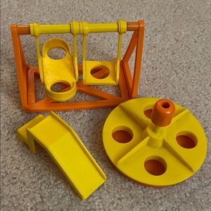 Bundle Vintage FisherPrice Playground Equipment for Little People VGC